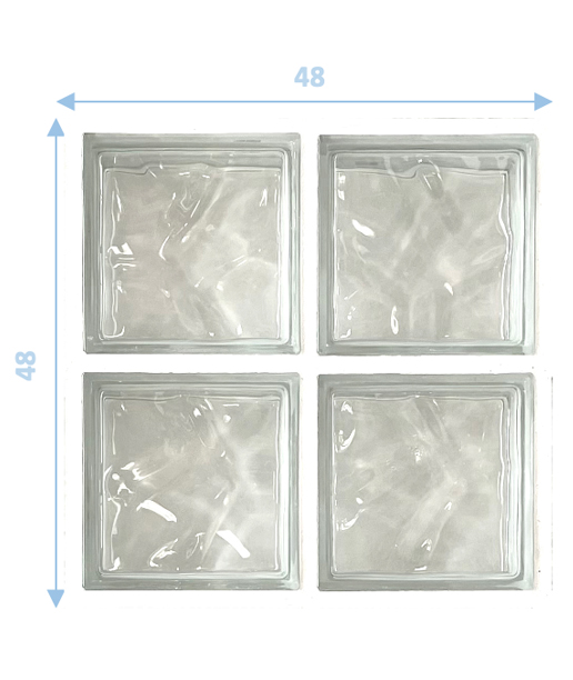 Panneau en verre acrylique avec kit de fixation