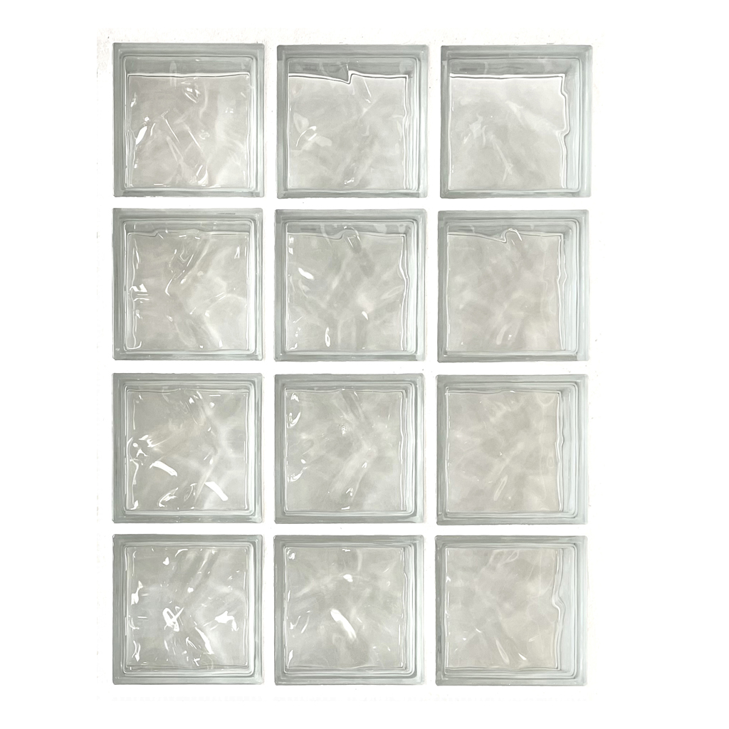 panneau préfabriqué 12 briques de verre