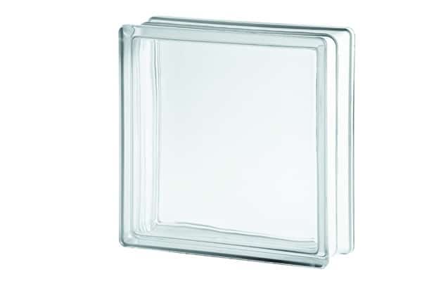carreau de verre transparent 24x24x8cm