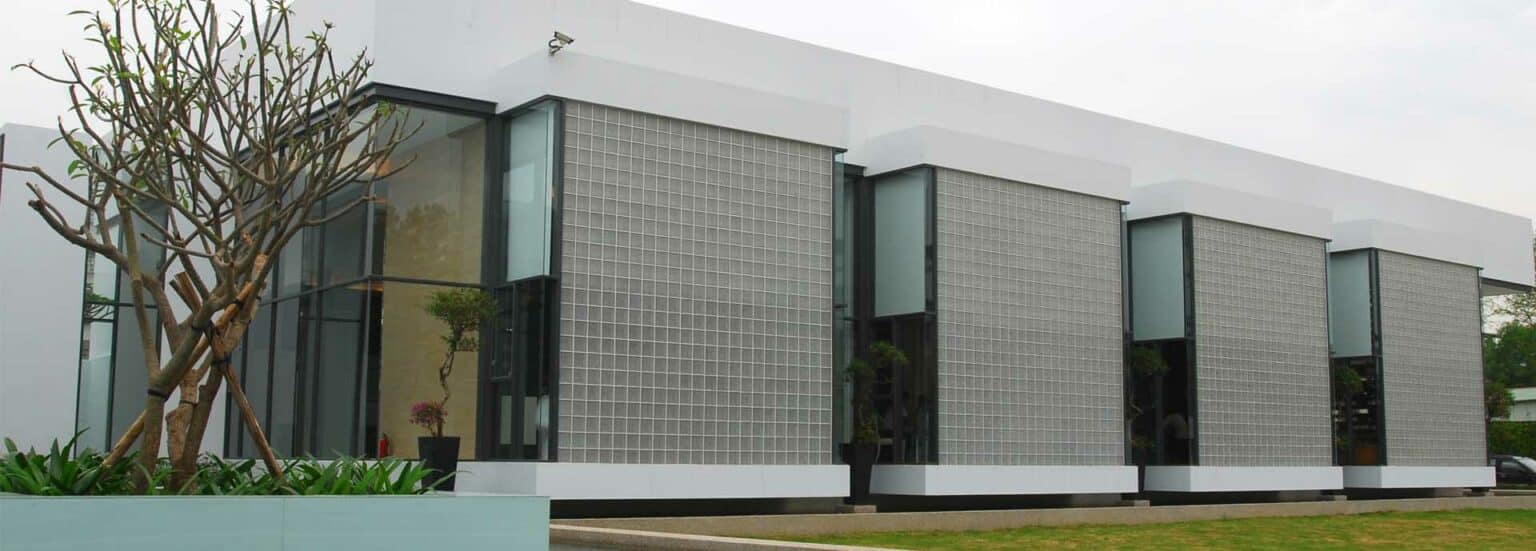 Panneau de brique de verre pour l’extérieur - VerreLab