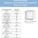 pave de verre isolation thermique renforcée 1.8