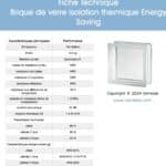 pave de verre isolation thermique claire