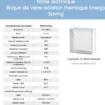 pave de verre isolation thermique