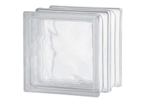 pave de verre isolant thermique 19x19x16cm motif wave nuage