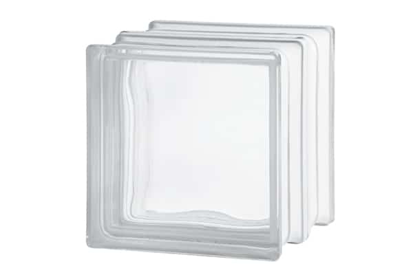 pave de verre isolant thermique 19x19x16cm motif claire