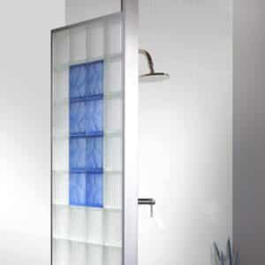 cloison douche brique de verre