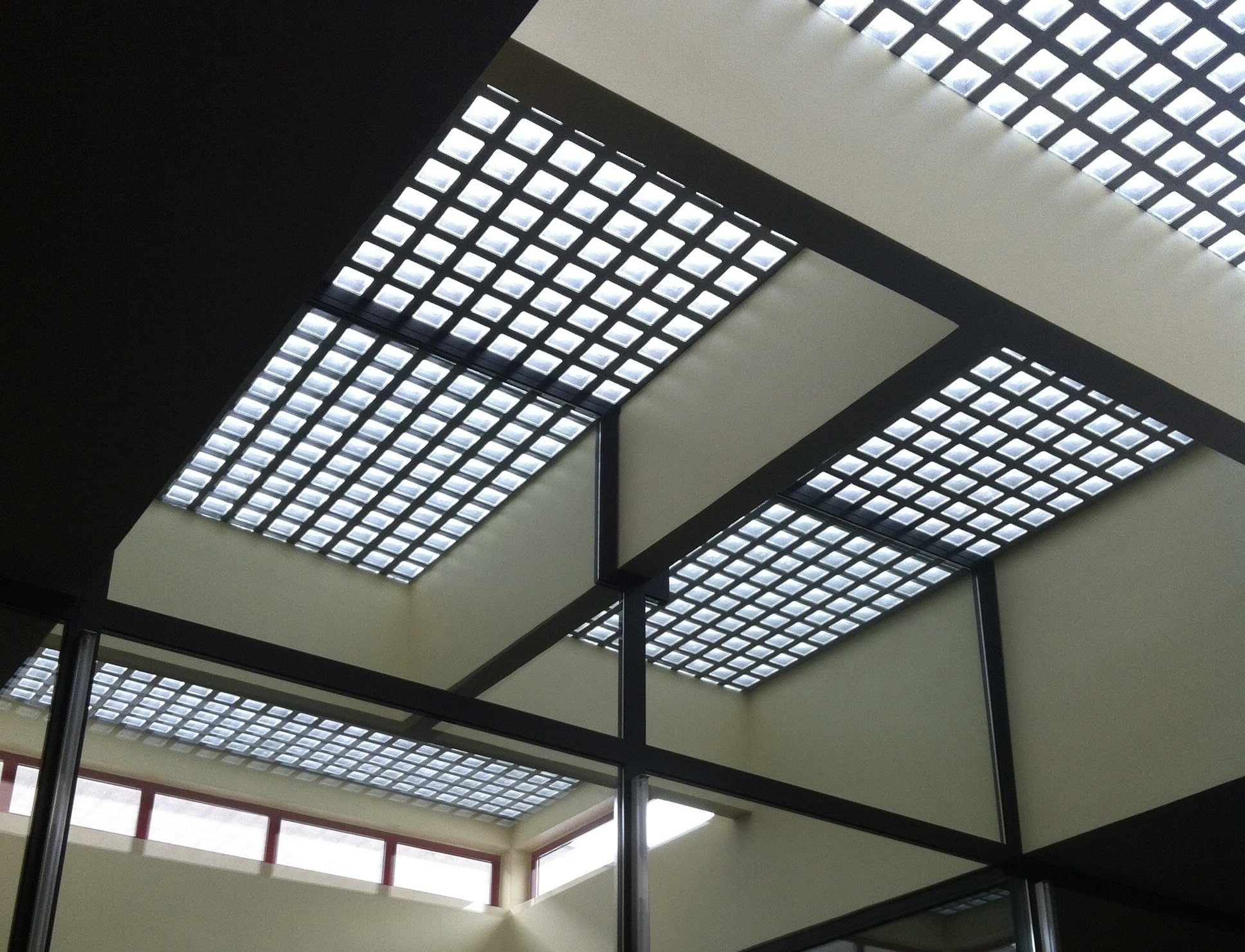 carreau de verre au sol